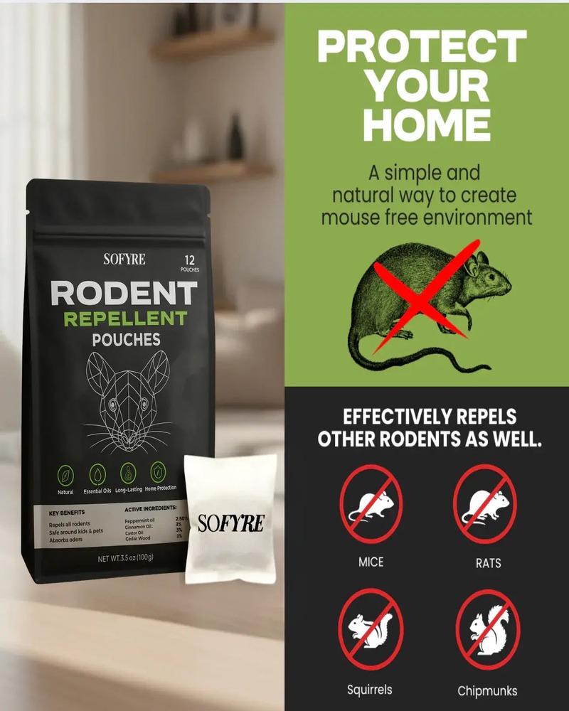SoFyre Rodent Repellent Pouches - front