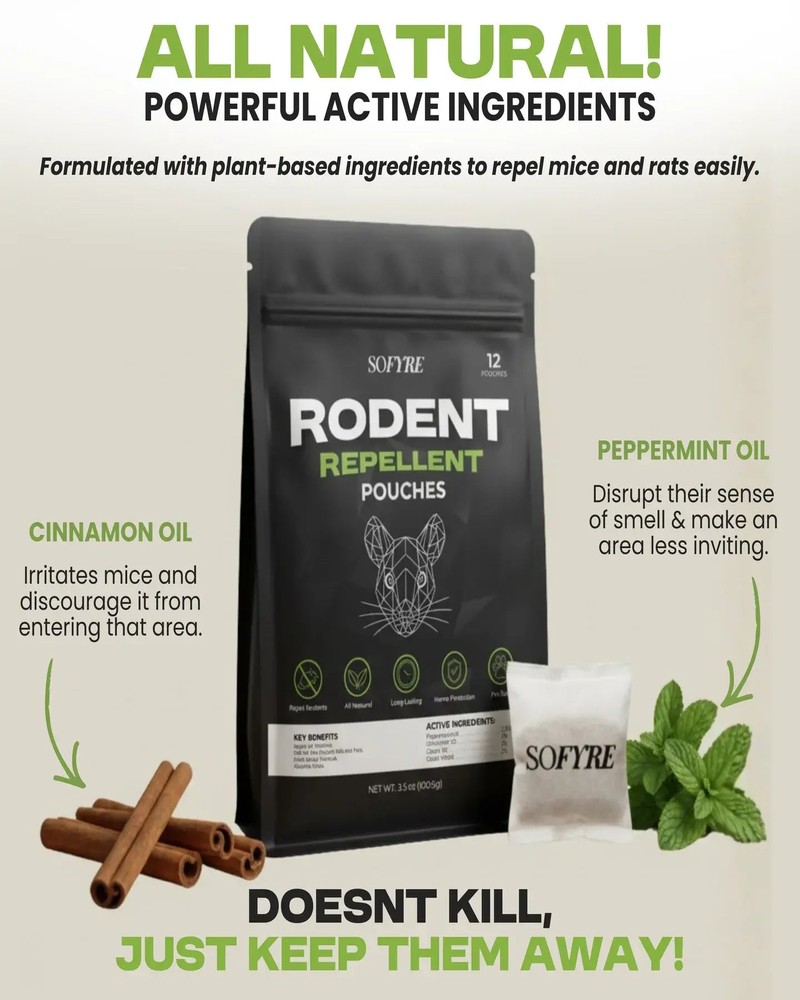 SoFyre Rodent Repellent Pouches - multi-pack